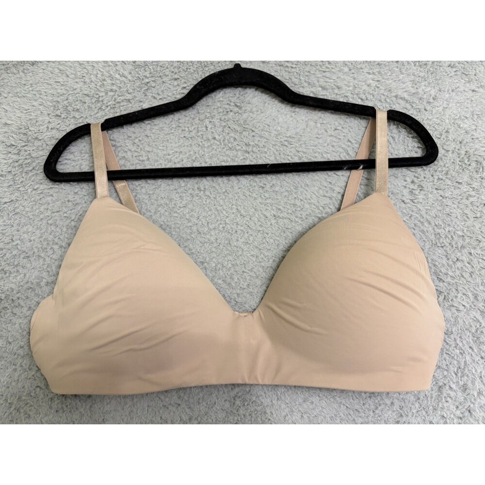 Victoria's Secret Women's Wireless T-Shirt Bra Lightly Lined 38C Nude Tan